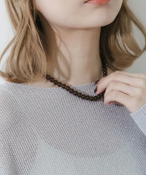SMELLY / スメリー ネックレス・ペンダント・チョーカー | ステンレスカラーボールビーズネックレス | 詳細11