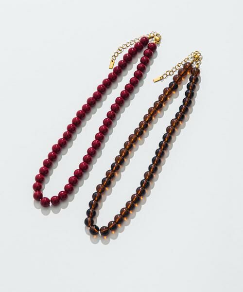 SMELLY / スメリー ネックレス・ペンダント・チョーカー | ステンレスカラーボールビーズネックレス | 詳細15