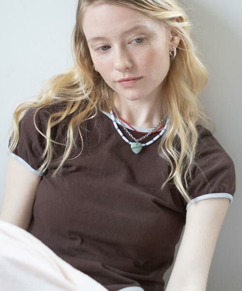 SMELLY / スメリー ネックレス・ペンダント・チョーカー | ステンレスマーブルハートトップネックレス | 詳細7