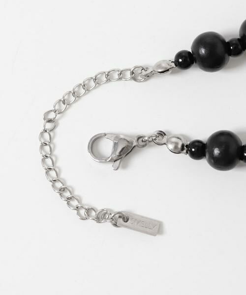 SMELLY / スメリー ネックレス・ペンダント・チョーカー | ステンレスブラックウッドビーズネックレス | 詳細7