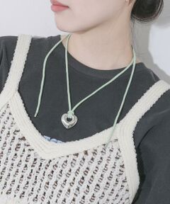 SMELLY / スメリー ネックレス・ペンダント・チョーカー | ステンレスハートトップカラーコードチョーカー