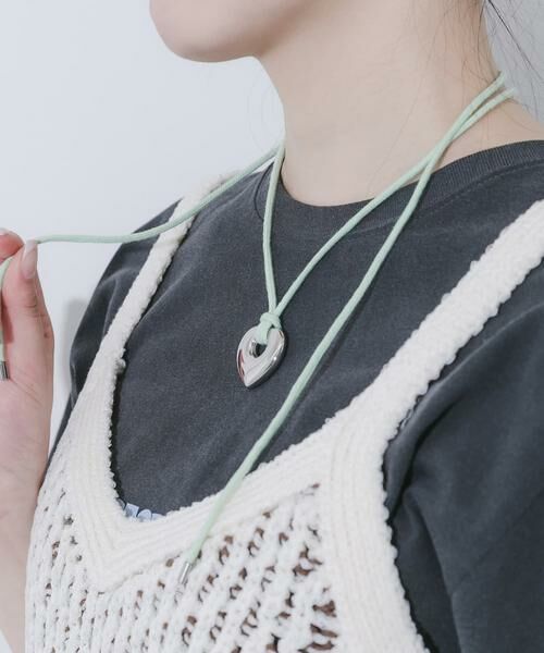 SMELLY / スメリー ネックレス・ペンダント・チョーカー | ステンレスハートトップカラーコードチョーカー | 詳細2
