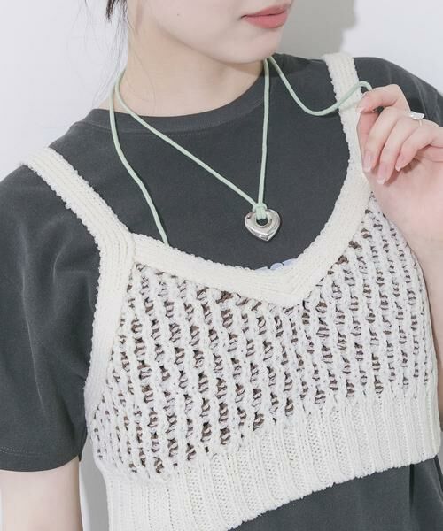 SMELLY / スメリー ネックレス・ペンダント・チョーカー | ステンレスハートトップカラーコードチョーカー | 詳細4