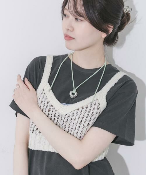 SMELLY / スメリー ネックレス・ペンダント・チョーカー | ステンレスハートトップカラーコードチョーカー | 詳細6