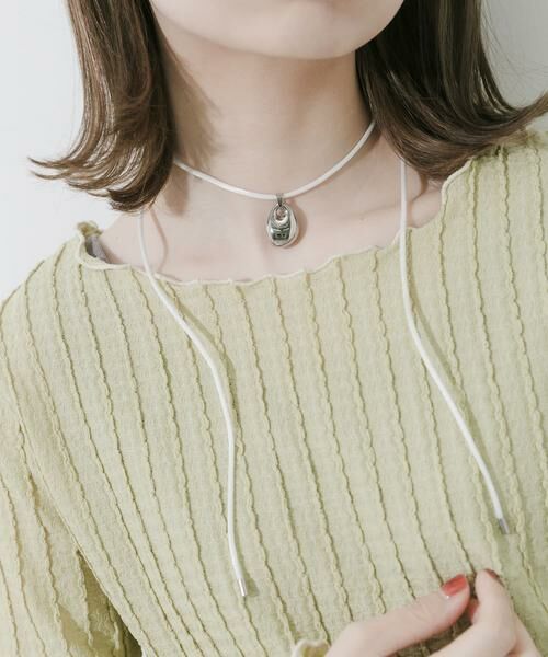 SMELLY / スメリー ネックレス・ペンダント・チョーカー | ステンレストップカラーコードチョーカー（ホワイト系その他）