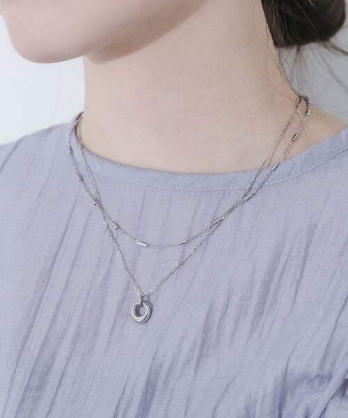 SMELLY / スメリー ネックレス・ペンダント・チョーカー | ステンレスラウンドトップ2セットネックレス | 詳細2