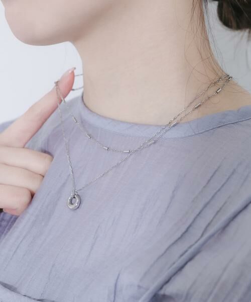 SMELLY / スメリー ネックレス・ペンダント・チョーカー | ステンレスラウンドトップ2セットネックレス | 詳細3