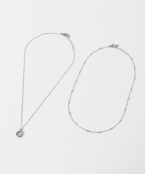 SMELLY / スメリー ネックレス・ペンダント・チョーカー | ステンレスラウンドトップ2セットネックレス | 詳細6