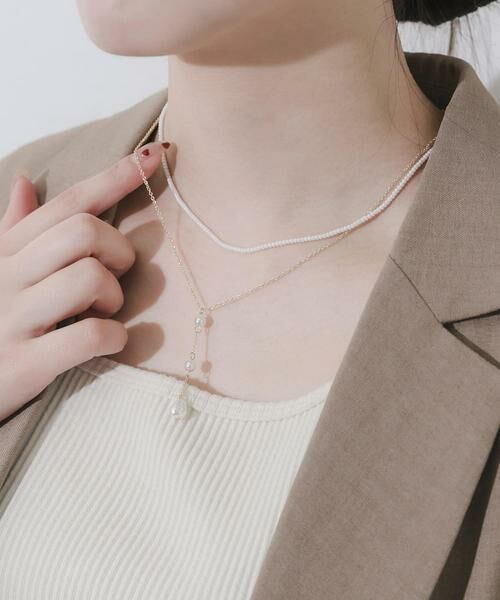 SMELLY / スメリー ネックレス・ペンダント・チョーカー | パールビーズ2セットネックレス（ホワイト系その他）