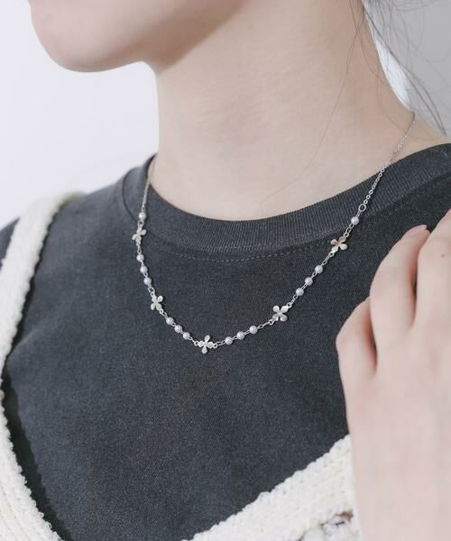 SMELLY / スメリー ネックレス・ペンダント・チョーカー | フラワーモチーフパールネックレス | 詳細3