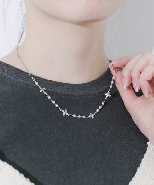 SMELLY / スメリー ネックレス・ペンダント・チョーカー | フラワーモチーフパールネックレス | 詳細4