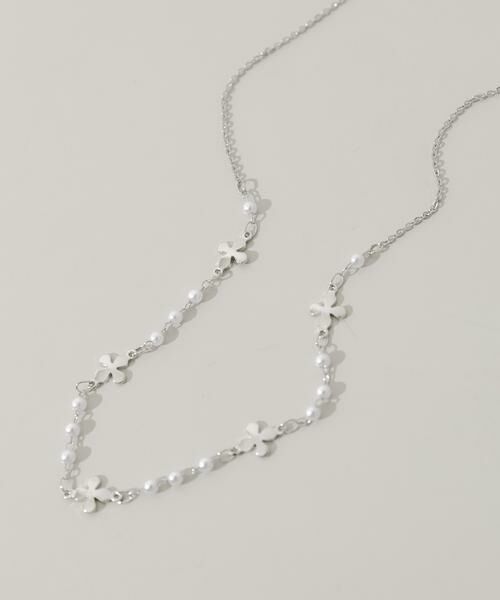 SMELLY / スメリー ネックレス・ペンダント・チョーカー | フラワーモチーフパールネックレス（シルバー系その他）