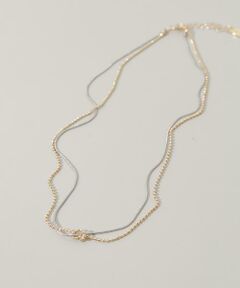 SMELLY / スメリー ネックレス・ペンダント・チョーカー | コンビチェーンノットレイヤードネックレス