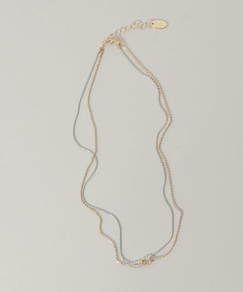 SMELLY / スメリー ネックレス・ペンダント・チョーカー | コンビチェーンノットレイヤードネックレス | 詳細1