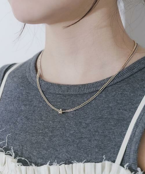 SMELLY / スメリー ネックレス・ペンダント・チョーカー | コンビチェーンノットレイヤードネックレス | 詳細4