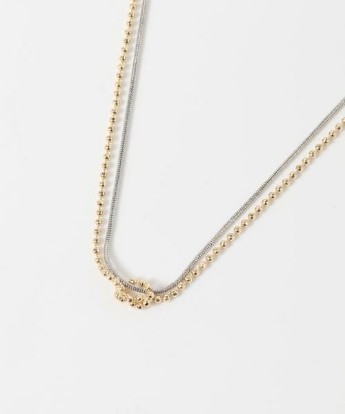 SMELLY / スメリー ネックレス・ペンダント・チョーカー | コンビチェーンノットレイヤードネックレス | 詳細7