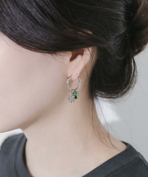 SMELLY / スメリー ピアス・イヤリング | ステンレスマルチチャームフープピアス | 詳細2