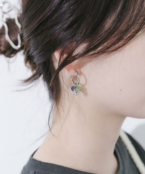 SMELLY / スメリー ピアス・イヤリング | ステンレスマルチチャームフープピアス | 詳細6