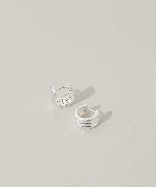 SMELLY / スメリー ピアス・イヤリング | スリーラインミニフープピアス | 詳細1