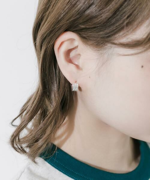 SMELLY / スメリー ピアス・イヤリング | スリーラインミニフープピアス | 詳細6
