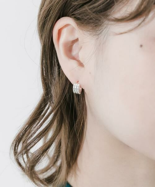 SMELLY / スメリー ピアス・イヤリング | スリーラインミニフープピアス | 詳細7