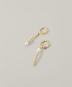 SMELLY / スメリー ピアス・イヤリング | ステンレスアシンメトリーパールピアス