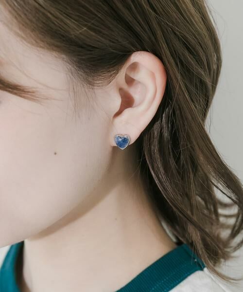 SMELLY / スメリー ピアス・イヤリング | マーブルハートピアス | 詳細1