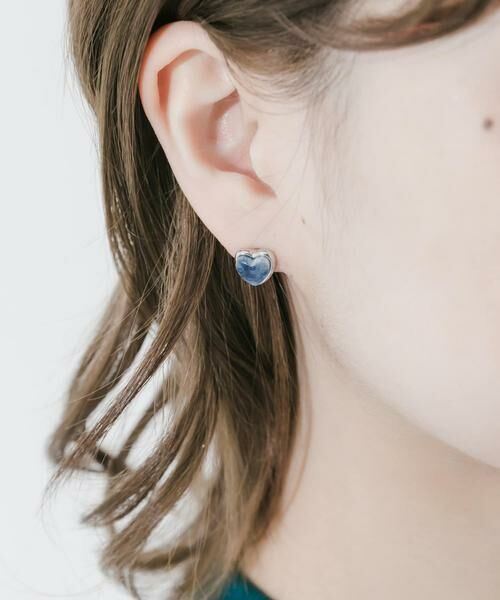 SMELLY / スメリー ピアス・イヤリング | マーブルハートピアス | 詳細3