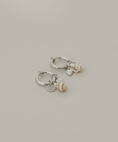 SMELLY / スメリー ピアス・イヤリング | シェルモチーフマルチWAYフープイヤリング | 詳細2
