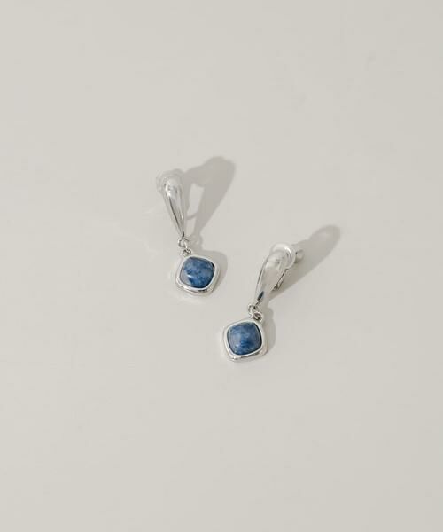 SMELLY / スメリー ピアス・イヤリング | マーブルスクエアスウィングイヤリング | 詳細1