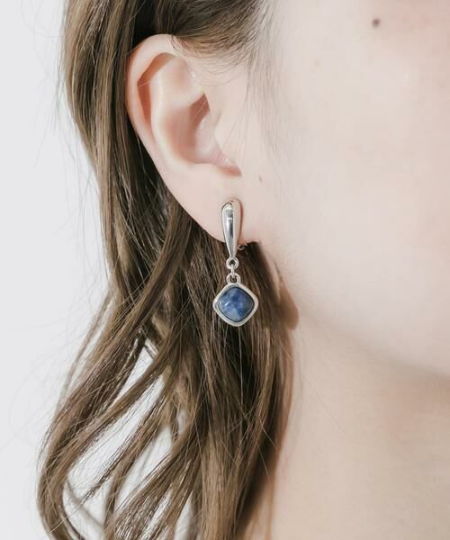 SMELLY / スメリー ピアス・イヤリング | マーブルスクエアスウィングイヤリング | 詳細2