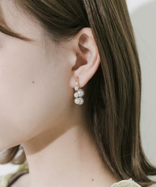 SMELLY / スメリー ピアス・イヤリング | グラデーションパールオメガイヤリング | 詳細2