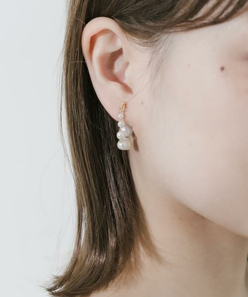 SMELLY / スメリー ピアス・イヤリング | グラデーションパールオメガイヤリング | 詳細4