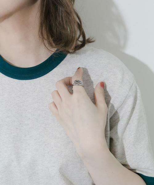 SMELLY / スメリー リング | ステンレスクロスラインリング | 詳細2