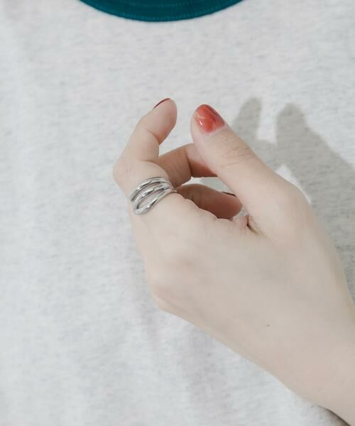 SMELLY / スメリー リング | ステンレスクロスラインリング | 詳細3