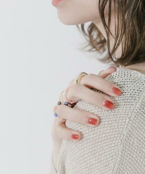 SMELLY / スメリー リング | マルチカラービーズ3セットリング | 詳細1