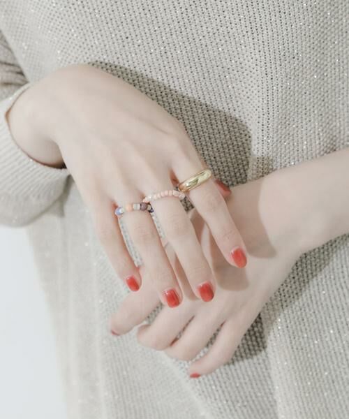 SMELLY / スメリー リング | マルチカラービーズ3セットリング | 詳細4