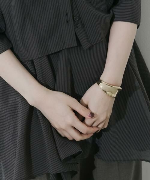 SMELLY / スメリー ブレスレット・バングル | ニュアンスメタルワイドバングル | 詳細1