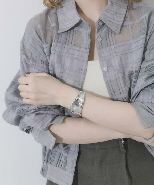 SMELLY / スメリー ブレスレット・バングル | ニュアンスメタルワイドバングル | 詳細4