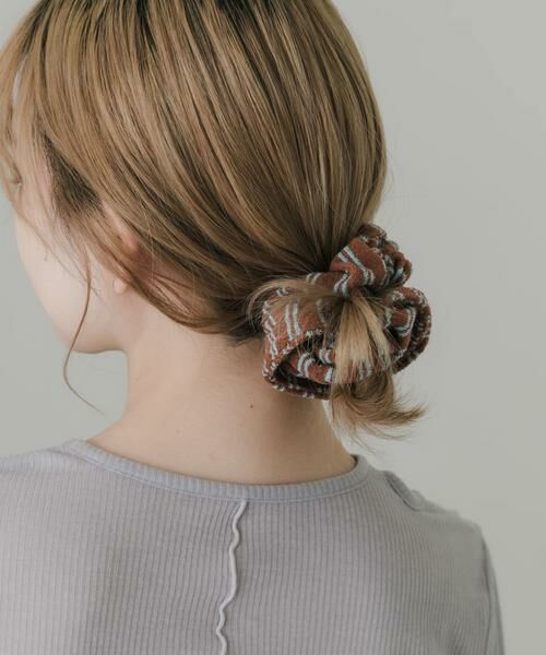 SMELLY / スメリー ヘアゴム・シュシュ | パイルストライプシュシュ | 詳細2