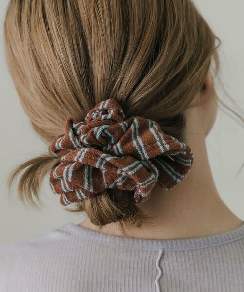 SMELLY / スメリー ヘアゴム・シュシュ | パイルストライプシュシュ | 詳細3