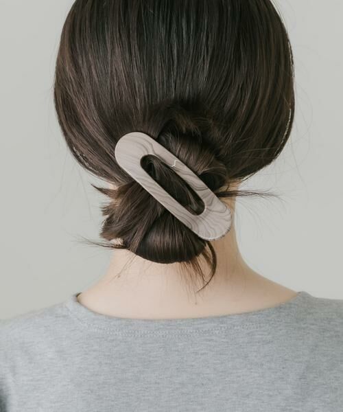 SMELLY / スメリー カチューシャ・カチューム・その他 | マーブルヘアクリップ（モカ）