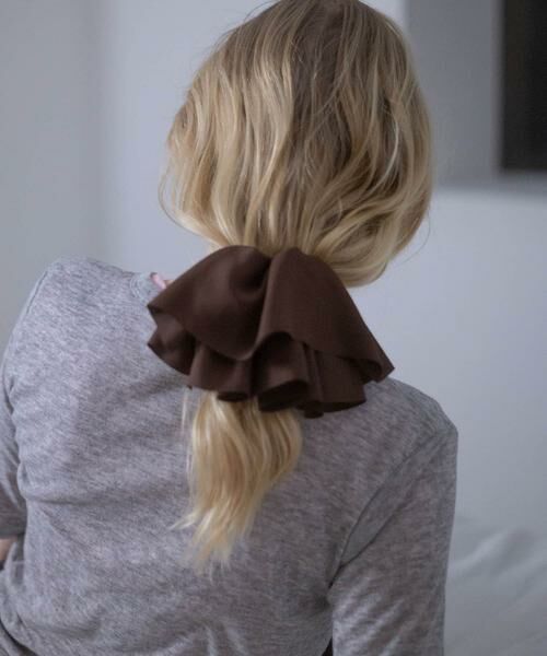 SMELLY / スメリー カチューシャ・カチューム・その他 | シフォンボリュームフリルバレッタ | 詳細1