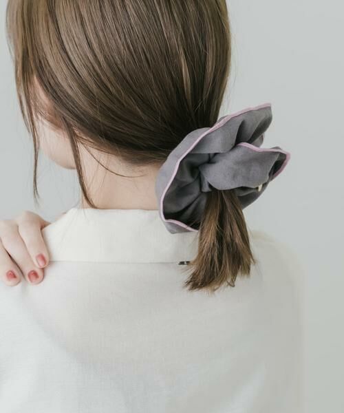 SMELLY / スメリー ヘアゴム・シュシュ | カラーパイピングボリュームシュシュ | 詳細12