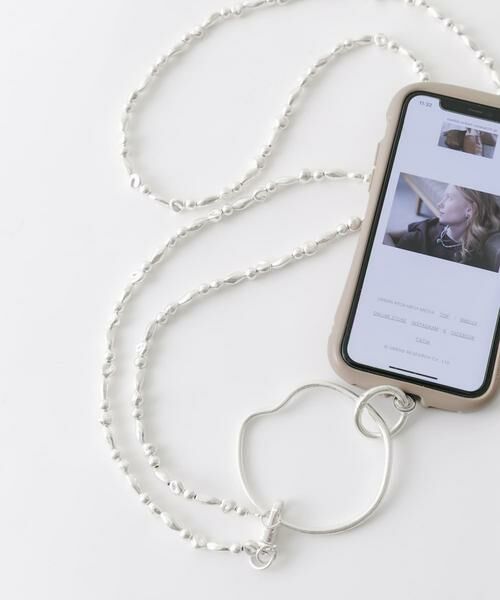 SMELLY / スメリー モバイルケース | ニュアンスメタルマルチショルダー（シルバー）