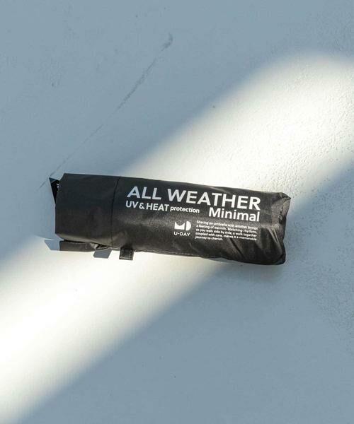 SMELLY / スメリー 傘 | 『晴雨兼用』because　ユニセックス オールウェザーミニマル（ブラック）