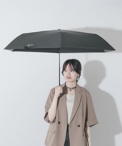 SMELLY / スメリー 傘 | 『晴雨兼用』because　ユニセックス オールウェザーライト（ブラック）