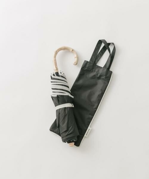 SMELLY / スメリー 傘 | because　晴雨兼用パイピングミニ（ブラック）