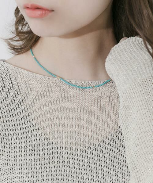 SMELLY / スメリー ネックレス・ペンダント・チョーカー | ターコイズカラービーズネックレス | 詳細1