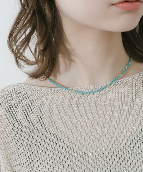 SMELLY / スメリー ネックレス・ペンダント・チョーカー | ターコイズカラービーズネックレス（ブルー系その他）